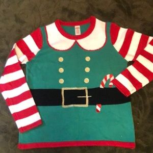 It’s Ugly Christmas Sweater Time.   Candy Cane  Sweater  Small. Final sale